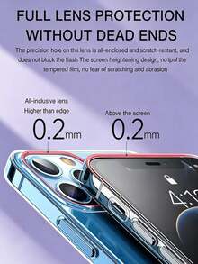 适用于 17/17e/16/16e/15/14/13/12/11 Pro Max/Mini Plus/Air/SE3/SE2/8/7/6 Plus 的透明保护壳，[防黄变][摄像头保护][军规级跌落测试] 透明防震软硅胶超薄保护套，透明 - 無色 - 查看 6