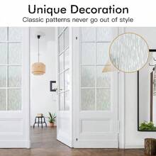 Window Privacy Film, Frosted Glass Film, Sun Blocking Static Cling For Bathroom & Office, Heat Control Anti Glare Removable, UV Rejection Non-Adhesive Covering For Home - 1PC - View 7