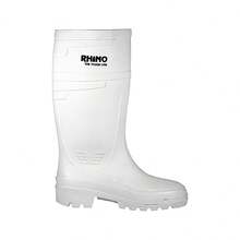 Botas Para Lluvia y/o Jardineras Impermeables Para Hombre, Suela Antideslizante, Rhino Boots - Blanco - Ver 4