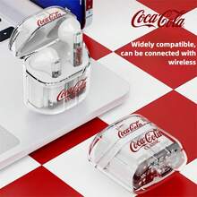 Coca-Cola 可口可乐 T01 轻盈版无线耳机，无线 V5.4 版本，弧形动圈单元，轻巧便携，仅重 39 克，触控操作，搭配充电盒总续航时间长达 14 小时 - 查看 5