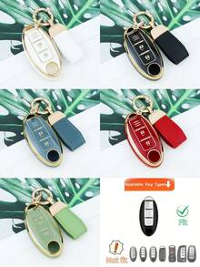TPU汽車鑰匙保護套附鑰匙圈，適用於Leaf、Micra、Qashqai、J11、J10、Trail、T32、Versa Note、Patrol，防摔防塵鑰匙包配件 - KY6 - 查看 14