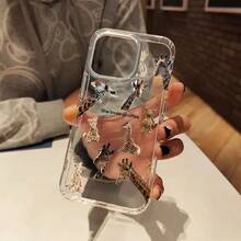 Phone Case - Adorable Giraffe Design Clear Case For Various Models, Perfect For Spring. A  Gift Option For Teens - Multicolor - View 5