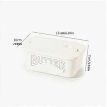 High Quality PP Material Butter Container, Suitable For Refrigerator Storage, Easy To Clean, Ideal For Hotels, Homes And Restaurants. Butter Container, Food Storage Box, Plate And Butter Dish With Lid. - View 10