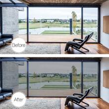 Multi-Size One Way Silver Mirror Window Film Heat Control UV Block Privacy Home Office - 1PC - View 6