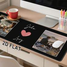 Custom Text Mouse Pad - Desk With Photos And Names, Large Mousepad, Birthday And Gifts Product Size 16 * 36 Inches (40 * 90 Centimeters) Product Size 16 * 36 Inches (40 * 90 Centimeters) - Multicolor - View 4