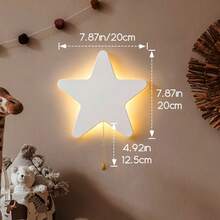 1/2 Packungen Hängende Nachtlichter: Wolken, Sterne, Mond, Schmetterlinge und mehr LED-Nachtlichter mit Zugschalter - perfekt für Kinderzimmer, Kindergärten und Spielzimmer - polychromatisches Licht - Übersicht 13