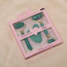 3PCS Resin Facial Massager Massage Roller For Face Body Neck Eyes Guasha Scraping Board Anti-Wrinkle Beauty Skin Care Tools,Beauty,Skin Care Products,Spa,Self Care,Skin Care Tools,Face Care,Esthetician Supplies,Massage,Face Massage Tool,Face Roller - 彩色 - 查看 8