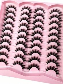 Selectable Natural False Eyelashes Fluffy Soft Dramatic 3D Mink Lashes Long Wispy Eyelash Cilia,Messy,Multi-Layered Eyelashes Short Thick Fake Eyelash Extension Bulk False Eyelashes Makeup Products Wedding Party & Club Daily Work Meeting Natural Fake Lashes Comfortable To Wear Strip Lashes,Lashes,Eyelashes,Fake Lashes - Lông mi tự nhiên - Xem 5