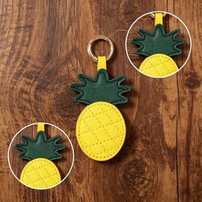 时尚鸭子包挂饰，3D立体粉彩鸭子吊坠，手工PU皮革材质，配有挂绳，便携可爱动物包包配饰，适用于背包、手提包，日常使用，理想礼物，收藏装饰品