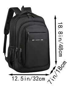 Large Capacity Laptop Backpack For Men, Water-Resistant Multi-Pocket Business Travel Rucksack, Lightweight College School Bag For 15.6 Inch Notebook, Work Daypack Cabin Bag Fathers Day Gift - Multicolor - View 3