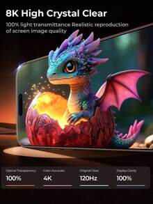 1pc 17 Pro Max 9H+ Tempered Glass Screen Protector, With Silk-Screened Black Frame, 10X Military-Grade Protection, Clear Color Reproduction, Full Coverage, Comfortable Long-Term Viewing, Anti-Shock And Anti-Drop. Also Suitable For IPhone 17Pro/17Air/17E/17/16PROMAX/16Pro/16plus/16E/16/15/14/13/12/11 And Other Models. Compatible With Phone Cases And Accessories. Essential For Daily Protection And High-Definition Viewing. - Clear - View 5