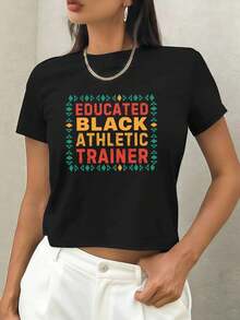 Women T-Shirts - Black - View 1