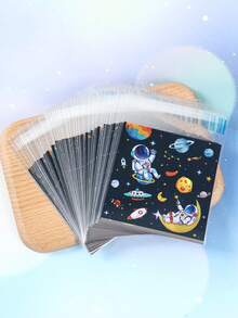 100 túi quà tự dán hình phi hành gia, túi đựng quà bằng cellophane trong suốt chủ đề phi hành gia, túi đựng kẹo sinh nhật bé trai, đồ trang trí kỷ niệm hàng không vũ trụ, đồ dùng cho buổi tụ họp người đam mê hàng không vũ trụ, trang trí bàn tiệc mừng em bé, trang trí tiệc tiết lộ giới tính, đạo cụ chụp ảnh tiệc phi hành gia, túi đựng quà lưu niệm nhỏ, túi nướng bánh quy, trang trí sinh nhật, trang trí nhà cửa, trang trí theo phong cách Rome, quà tặng sinh nhật, quà lưu niệm tiệc tùng. - Phi hành gia - Xem 11
