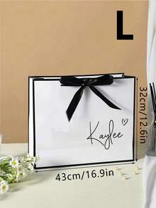 1pc Customized Wedding Gift Bag, Personalized Bridesmaid Gift Box, Bride Party Gift Bag, Customized Birthday Gift Bag, Wedding Gift Bag, Bridesmaid Gift Bag - Multicolor - View 13