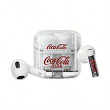 Coca-Cola 可口可乐 T01 轻盈版无线耳机，无线 V5.4 版本，弧形动圈单元，轻巧便携，仅重 39 克，触控操作，搭配充电盒总续航时间长达 14 小时 - 查看 8
