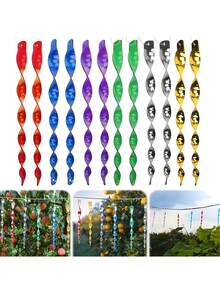 10 chiếc que phản quang chống chim xoay tròn, que nhựa đuổi chim có thiết kế xoay, thích hợp để chống chim trong vườn và trang trại ngoài trời, que nhựa chống chim ngoài trời cho vườn, vườn cây ăn quả, ban công, trang trại, thích hợp để treo làm đồ trang trí sân vườn, đồ trang trí treo ngoài trời, trang trí nhà cửa. - A - Xem 9