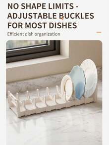 Adjustable Dish Drying Rack For Kitchen, Suitable For Cabinet Drawers, Countertops And Drawers To Store Bowls, Plates And Kitchenware - View 7