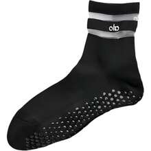 Alo Yoga Grippy Mesh Ribbed Ankle Socks, Unisex, 2-Pack - 黑色 - 查看 4