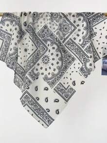 1 chiếc khăn vuông nhỏ bằng cotton in họa tiết hoa điều, kiểu Paisley Bohemian, hàng mới về. - Nhiều màu - Xem 4