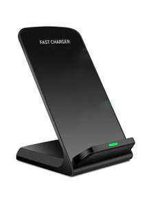 Cargador inalámbrico plegable básico de 15W, cargador inalámbrico 2 en 1 compatible con smartphones con carga inalámbrica Qi, compatible con series 8/X/11/12/13/14/15/16/17, regalo del Día de San Valentín - Negro - Ver 4