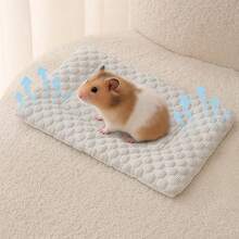 Portable Hamster Cooling Mat Pad, Small Pet General Cooling Pad, Golden Hamster Rabbit Ice Silk Breathable Hamster Mat, Summer Anti-Stuffy Washable Pet Sleeping Mat, Washable Breathable Cooling Pad - Multicolor - View 10