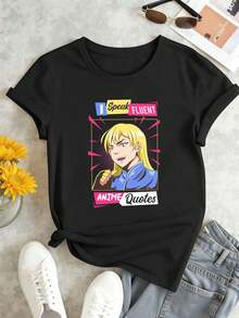 Women T-Shirts - Black - View 2