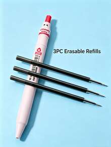 3 piezas Bolígrafos creativos con diseño de botella de leche, bolígrafos neutros de 0.5mm de gran capacidad e interesantes de secado rápido, bolígrafos negros minimalistas y lindos de alta calidad - por defecto - Ver 12