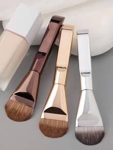 1/2/3/4舌形粉底刷超薄粉底刷圆形面部轮廓刷扁平轮廓刷混合装，包括面部刷、粉底刷、散粉刷、遮瑕刷、旅行刷、歌舞伎化妆刷、学生化妆刷，蓬松柔软，适合初学者。 - 彩色 - 查看 9