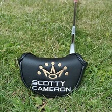 Straw Weave Pattern Golf Series, Semi-Circular Bag, Square Bag, Insert Putter Cover, Semi-Circular Head Cover, Magnetic Hat Cover - 卡梅隆黑色半圓 - 查看 10