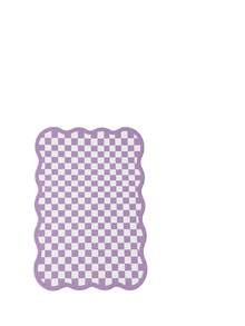 1pc Luxury Fluffy Checkered Carpet, Asymmetrical Wavy Edge Bedroom Decor Rug, Korean Sweet Pink Dressing Room Carpet, Pastoral Artistic Entryway Rug, Multiple Sizes Available, Living Room Carpet, Rug, Area Rug, Small Area Rug, Mat, Home Decor, Washable Carpet - Multicolor - View 20