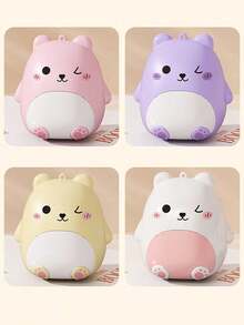 1pc Cute Bear Portable Pill Box, Large Capacity Airtight Medicine Storage Box, Refillable 7-Day Portable Pill Organizer, Small Medicine Storage Box, Airtight Design, Large Capacity Pill Box, Easy To Carry Or Hang On Bag - Multicolor - View 9