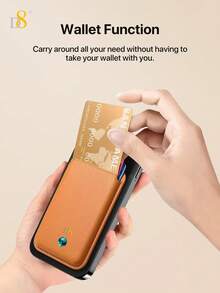 Ví đựng thẻ từ D8, ví từ tính tương thích với MagSafe, tương thích với iPhone 17/16/15/14/13/12, tương thích với ốp lưng điện thoại từ tính của Apple, đựng thẻ bằng chất liệu PU, chứa được 1-2 thẻ, ví đựng thẻ dán vào mặt sau điện thoại. - Nhiều màu - Xem 5