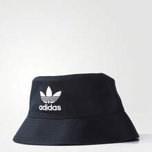 Adidas 男女通用时尚复古运动遮阳休闲渔夫帽，AJ8995 - 黑色 - 查看 4