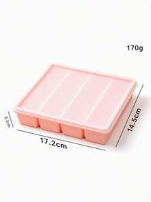 1 buah Baki Silikon dengan Tutup, Cetakan, Pembuat, Baki Mudah Dilepas, Cetakan, Wadah Penyimpanan Makanan, Wadah Silikon untuk Freezer, Cetakan Es Loli Persegi Panjang, Wadah Kulkas, Baki/Kulkas untuk Rumah, Bar, dan Acara Lainnya. Cetakan Es, Perlengkapan Rumah Tangga, Penggunaan Rumah, Dapur, Es Batu, Penting untuk Liburan, Musim Panas, Aksesori Dapur, Perlengkapan Rumah Tangga yang Wajib Dimiliki. - MultiWarna - View 4