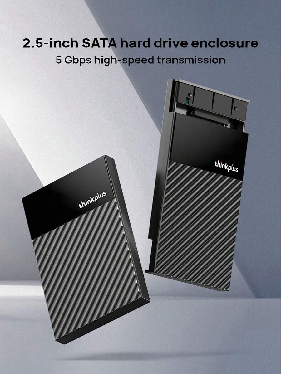 This External Hard Drive Enclosure Features A 2.5-Inch SATA 3.0 High-Speed Interface, Type-C Direct Connection, And Compatibility With Mobile Phones, Computers, TVs, And PS Devices. It Offers Easy Storage Expansion And Plug-And-Play Functionality. - Black - View 1