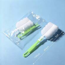 1/3pcs Multifunctional Sponge Bottle Cleaning Brush With Hanging Hole Design, Suitable For Removing Tea Stains, Coffee Cups, Travel Cups And Kitchenware Stains, No Dead Angle Cleaning - A - View 4