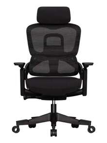 Elements Calira Mesh Breathable Office Chair With Lumbar Support, Black - A - View 2
