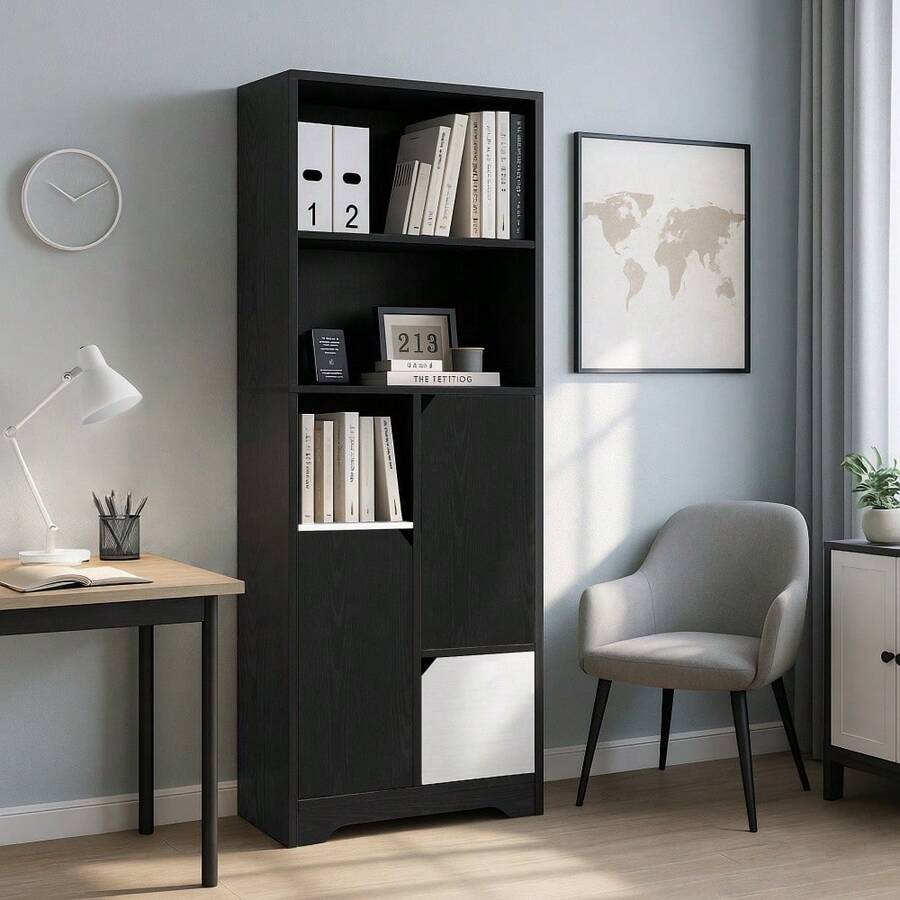Storage Cabinets - Black - View 1
