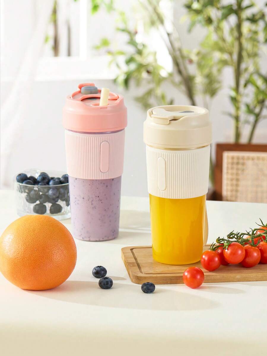 Blender Portabel, Gelas Juicer Ukuran Pribadi, Blender Buah Nirkabel Isi Ulang, Cocok untuk Rumah, Perjalanan, Berkemah, dan Aktivitas Luar Ruangan