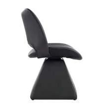 Comfortable Swivel Chair In Black, Modern High-Back Chair Made Of Synthetic Leather, Ideal For Dining Rooms, Home Offices And Living Rooms. - 黑色 - 查看 8