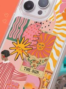 Minimalist TPU Cat Sunflower Pattern 1pc Full Coverage Transparent TPU Anti-Fingerprint Fashion Phone Case Compatible With IPhone 16 ProMax/16/16 Pro/16 Plus/11/15/15 Pro/15 ProMax/12/13/14 ProMax/XS/XR/11 Pro/11 ProMax/12 Pro/12 ProMax/13 Pro/13 ProMax/7 Plus/14 Pro/14 ProMax/14 Plus/7 Plus/8 Plus/8/SE2/12 Mini/13 Mini, Durable And Anti-Yellowing Hard Shell Spring Birthday Gift - Multicolor - View 3