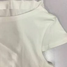 可爱小狗印花露肩修身T恤，休闲时尚，适合夏季、度假、旅行、假日、日常穿着 - 白色 - 查看 11