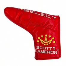 Red & Black Taylor Plum Blossom Crown L-Shaped & Straight Golf Putter Head Covers - Sọc lưới màu xám - Xem 6