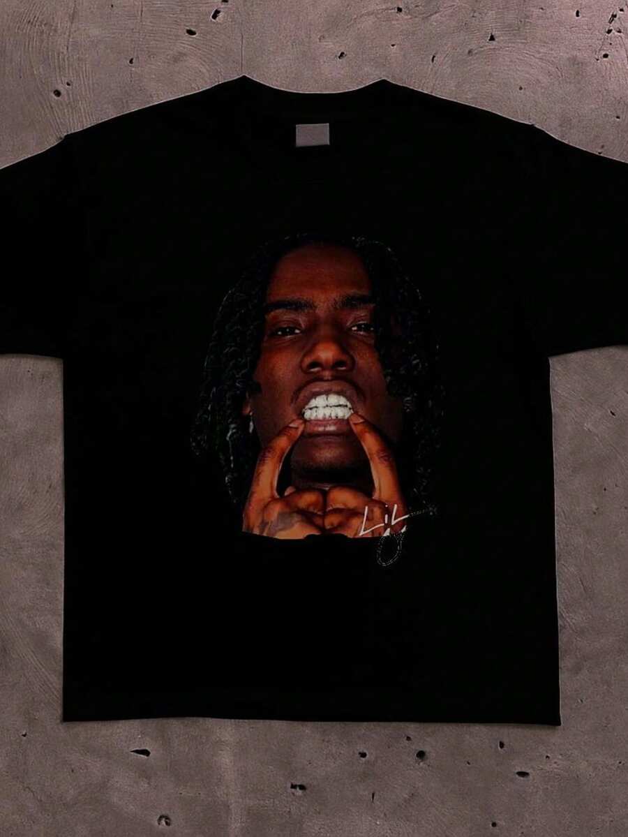 OsamaSon Graphic Uni T-Shirt _ Streetwear Rap Trap Tour Merch Tee _ Netpend Summrs Carti Ken Lo_ - 黑色 - 查看 1