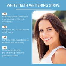 Oralhoe Tiras Blanqueadoras de Dientes 3D White, Tratamiento de Blanqueamiento Dental Intensivo, Para eliminar manchas y decoloraciones en los dientes, especialmente eficaz contra manchas difíciles como el café o el té. Elimina Manchas y Refresca el Aliento, Fórmula Suave Sin Sensibilidad, Fáciles de Usar, 7 Pares para 7 Días de Tratamiento - Tiras blanqueadoras de diente - Ver 6