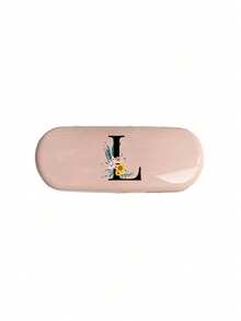 Hard Eyeglass Case With A-Z Letter & Pink Daisy Flower Print, Portable Protective Eyewear Case, Waterproof Dustproof Glasses Storage Box, Suitable For Students Daily Use, Mother's Day Gift, Fits Regular Glasses And Fashion Glasses - Multicolor - View 32