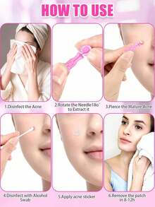 50 kim nặn mụn vô trùng, dụng cụ lấy mụn đầu đen dùng một lần, loại bỏ mụn và mụn đầu đen hiệu quả, phù hợp với mọi loại da, dụng cụ làm sạch da tại thẩm mỹ viện và nhà, 1 cái - Nhiều kiểu dáng - Xem 3