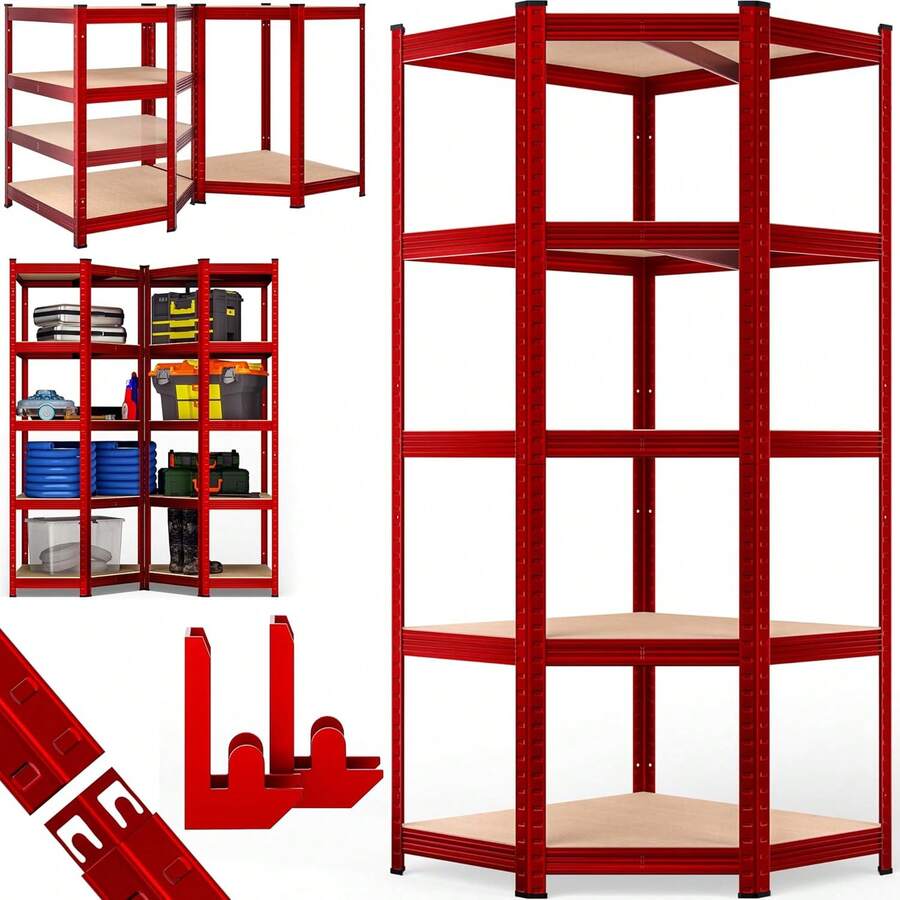 Estanterías de almacenamiento de herramientas de garaje - Rojo - Ver 1