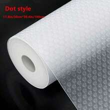 1 Roll Shelf Liner, Suitable For Cabinets, Drawers And Refrigerators, Easy To Clean, Waterproof, Oil-Proof, Moisture-Proof, Dust-Proof, Can Be Used As Kitchen Countertop Mat, Furniture Cabinet Drawer Organizer Mat, Home Decor Mat, Party And Christmas Storage Mat - 1 Roll Of Round Dots / 30*100 - 查看 13