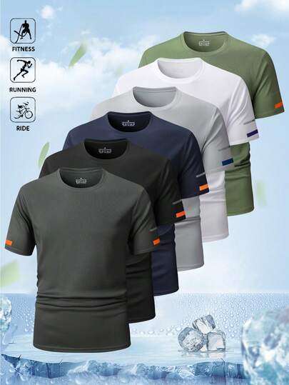 男士夏季短袖T恤，弹力舒适，经久耐穿，适合商务休闲、轻度运动、通勤、户外活动、商务会议等场合，尽显绅士风范。